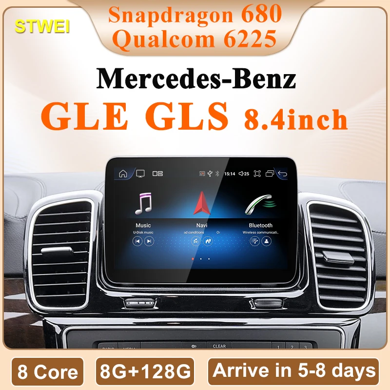 STWEI New Qualcomm 680 Snadragon6225 Android13  Wireless CarPlay AUTO Screen For Mercedes Benz GLE350 450 GLS Car Video Players