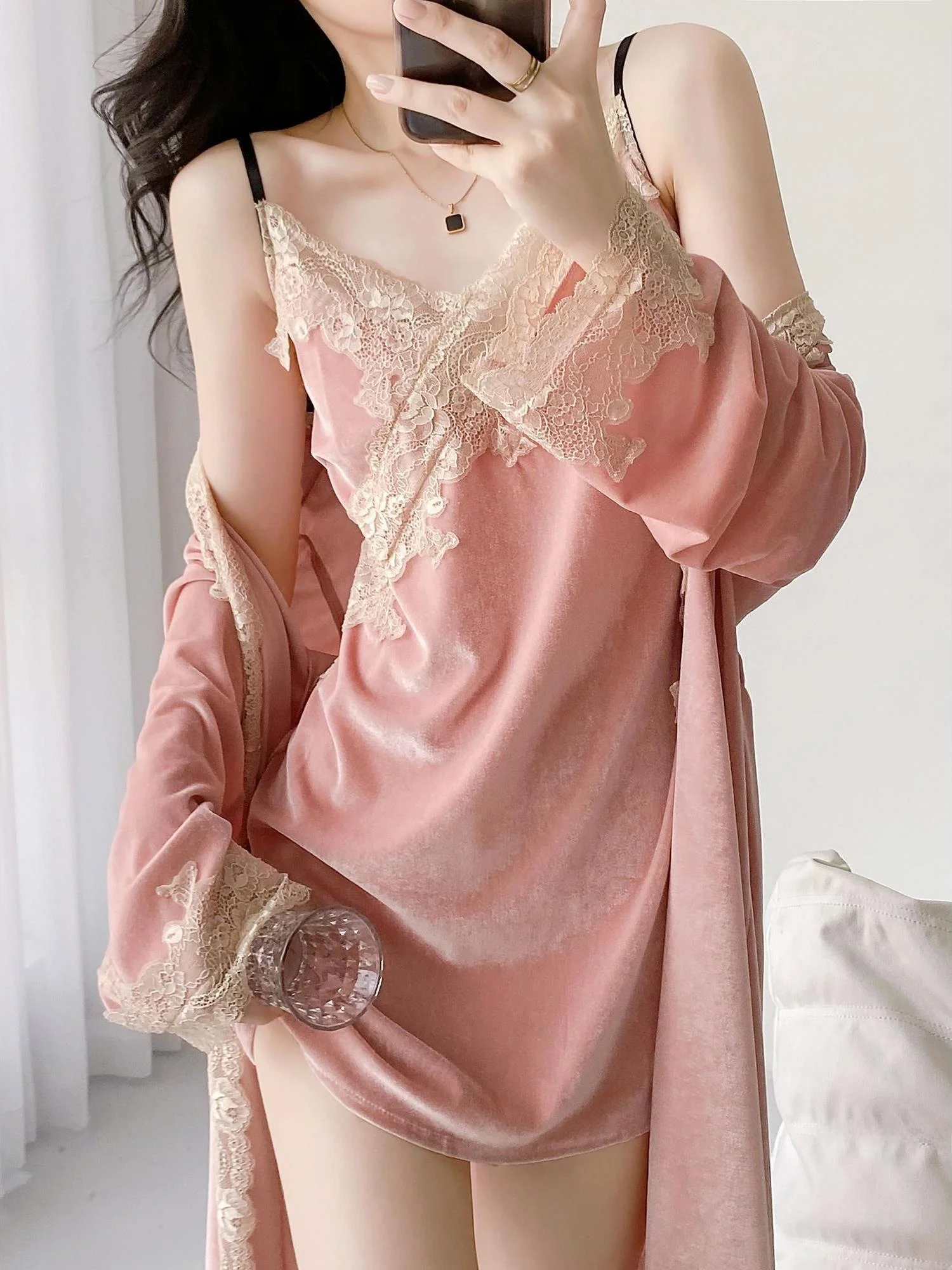 sexy-velours-spwear-femmes-printemps-automne-deux-pieces-ensemble-pur-desir-chemise-de-nuit-robe-ort-jupe-longue-sve-v-ne-pull