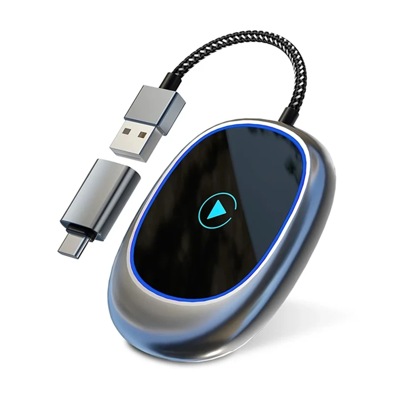 FFYY-محول Carplay اللاسلكي Android Car Dongle التوصيل والتشغيل صندوق ذكي محول السيارات اللاسلكي Carplay Ai Box للسيارات