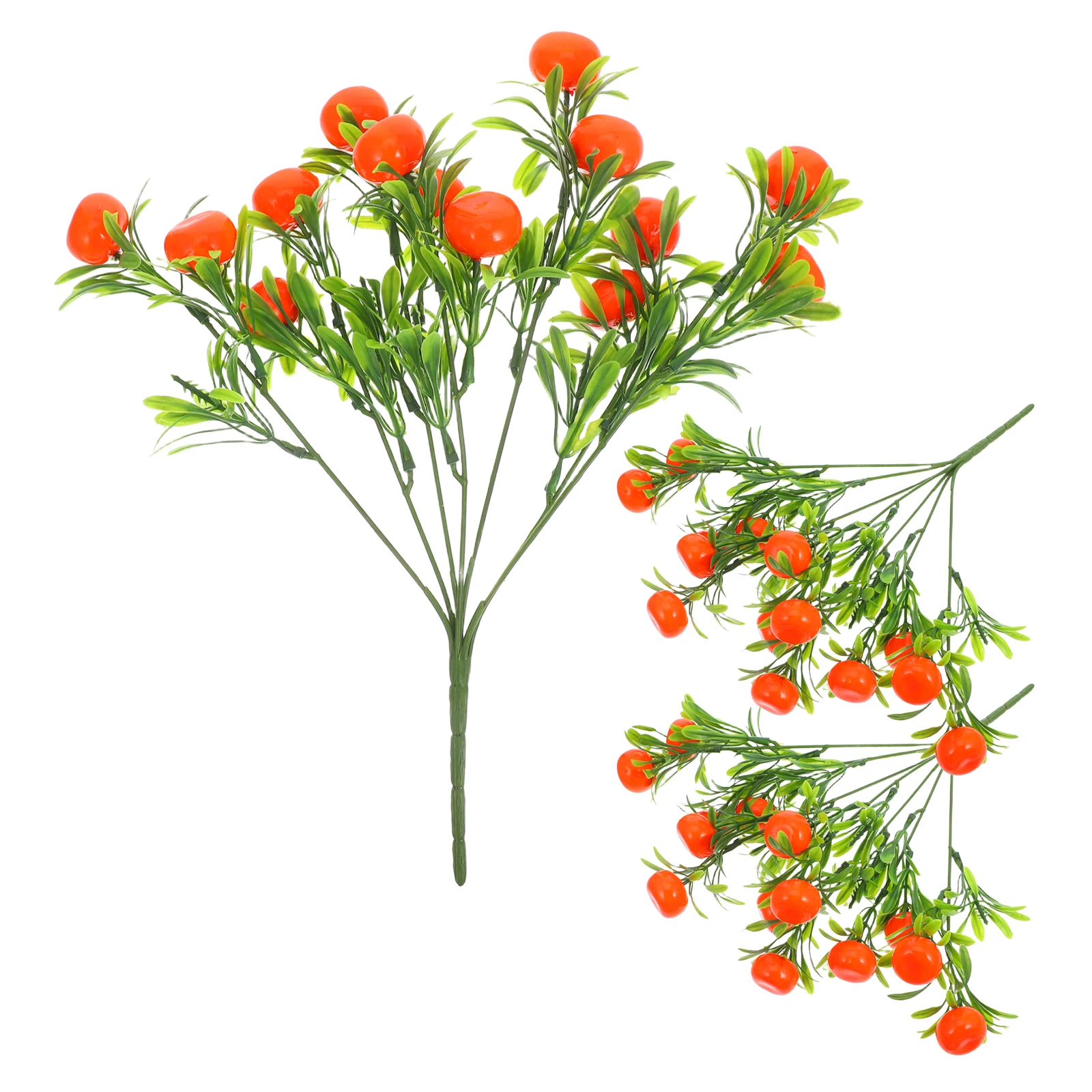 

3Pcs Lifelike Fake Orange Branches Decorative Stem Picks for DIY Floral Arrangements Home Wedding Decor Artificial Fruit