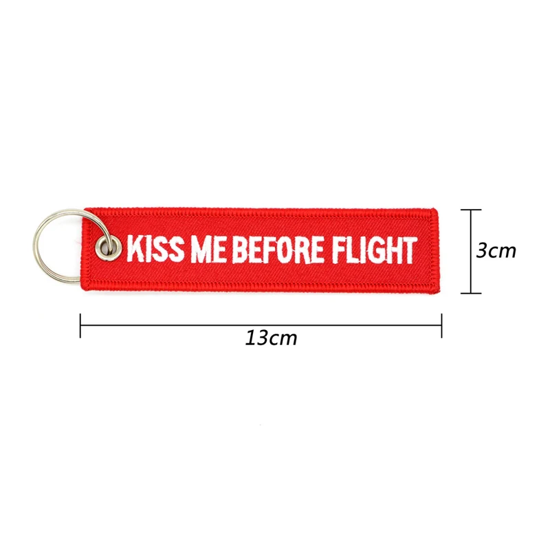 Embroidery Remove Before Flight Keyrings Special Luggage Tag Tags Red Chain Keychain Aviation Gift Pendant Fashion Jewelry