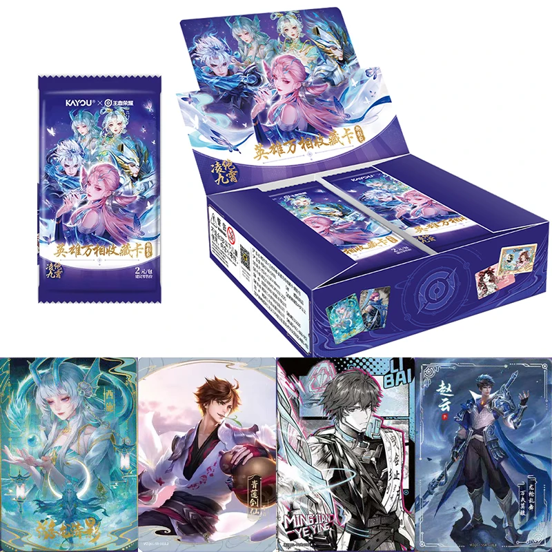 KAYOU Coleção de Cartas Heróis de Honor of Kings: Myriad Phenomena - Pacote Sombrio Divertido Vol.1 - Brinquedos e Presentes Periféricos de Anime Genuínos