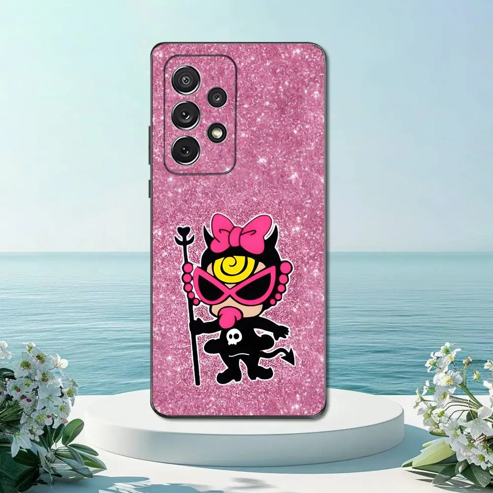 Funny H-Hysteric Cute M-mini Phone Case For Samsung S22,S21,S20,S10,S9,S25,S24,S23,Ultra,FE,Plus,Lite,Soft Silicone Black Cover