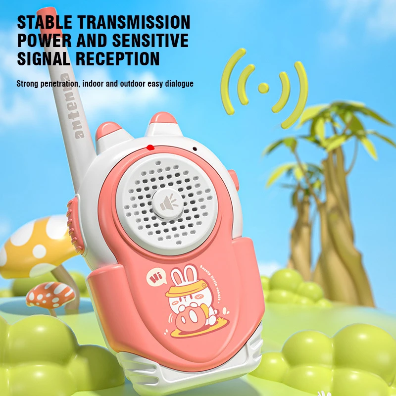 1 Pair Children's Walkie-Talkies Parent-child Interactive Toys 500M Intercom Machine Kids Wireless Pagers Outdoor Game Toys Gift