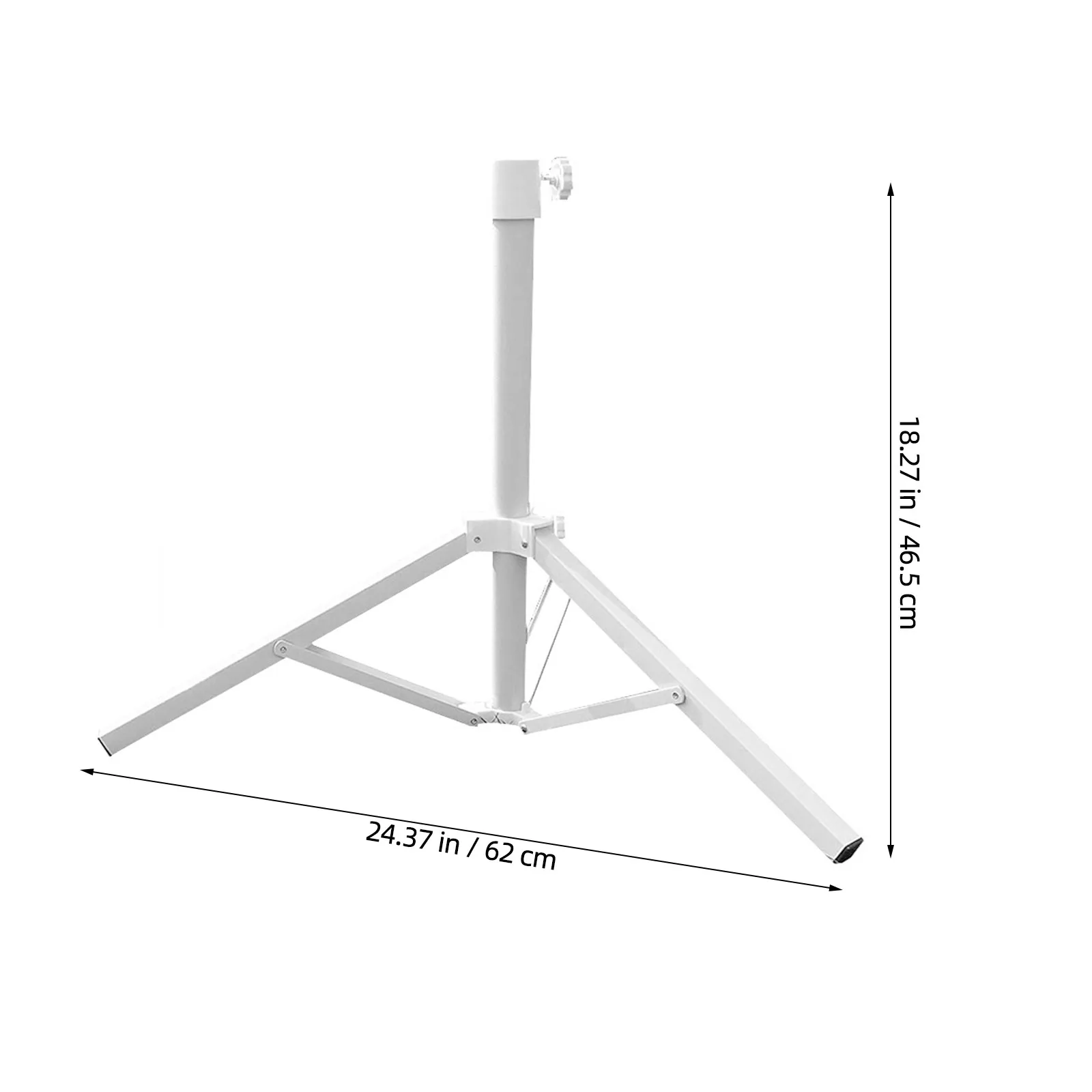 Premium Iron Umbrella Stand with Adjustable Screw Fixing for Rods Up to 2.5cm Diameter Stable Garden Patio