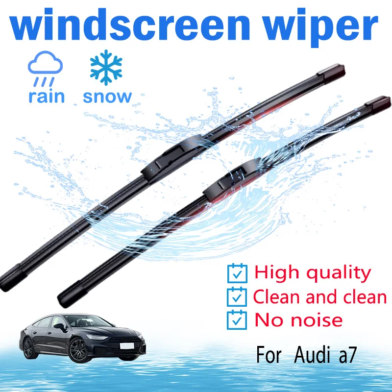 

For Audi A7 car accessories, front window windshield boneless wiper blade kit, quiet and durable wiper blades