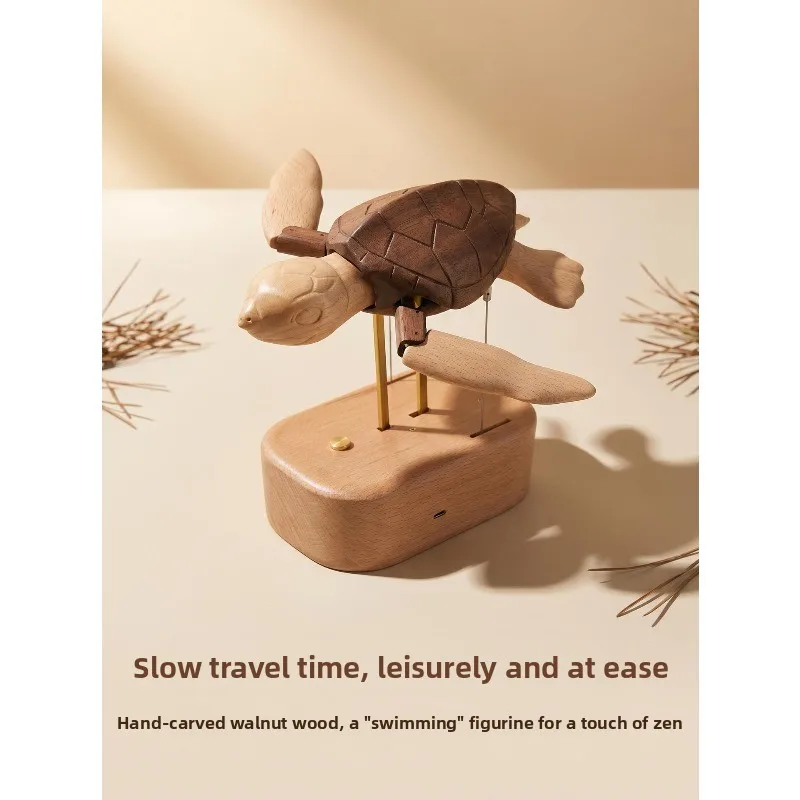 Sea turtle wooden home decoration ornament toy gift y