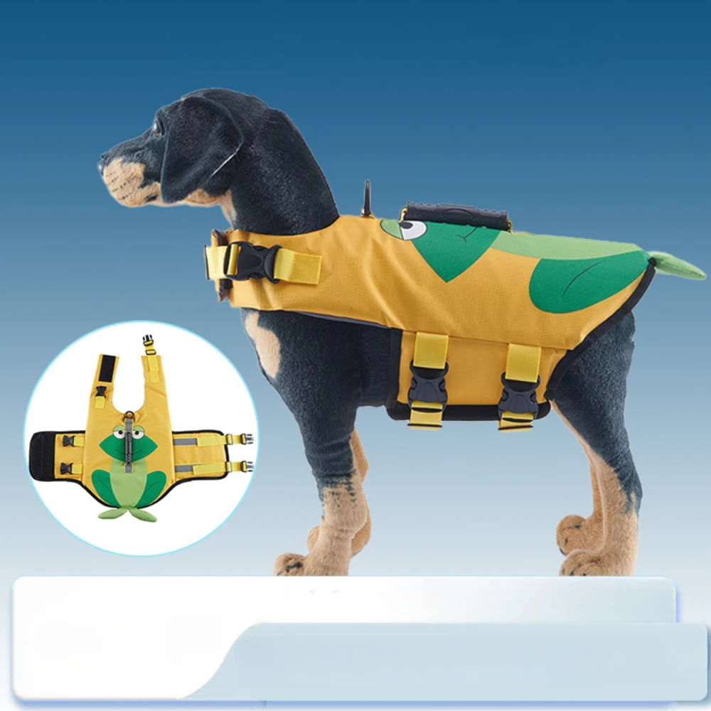 

Dog Life Jacket for Small Medium Large Dogs Swim Boating Flotation Vests High Buoyancy Shark Pet Swim Safety Vest