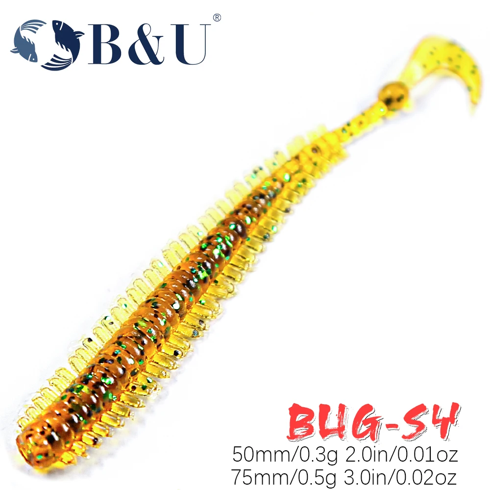 

B&U 50mm 65mm worm bait soft bait fishing lures Pesca carp fishing bass lure Isca artificial PVA