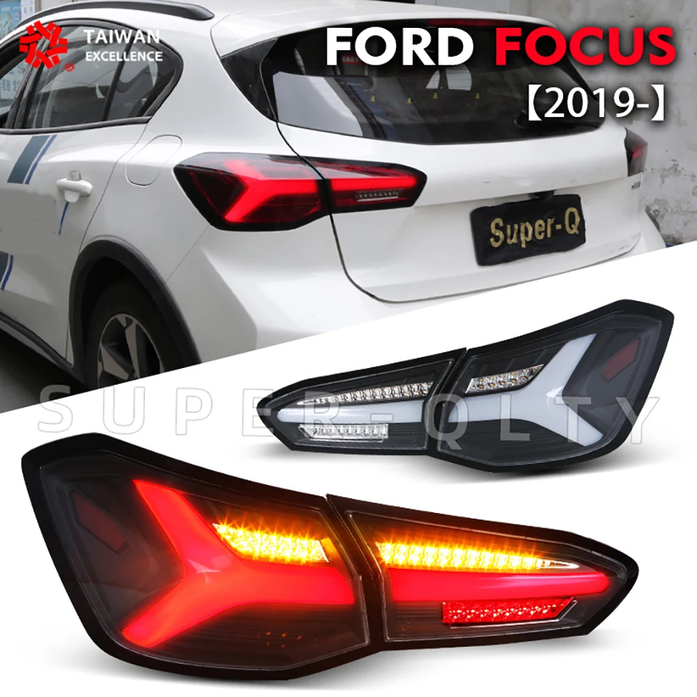 

Taillights For Ford FOCUS 2019 2020 LED Tail Light For Low Version of Hatchback Steamer Type Turn Signal Car Light 4PCS