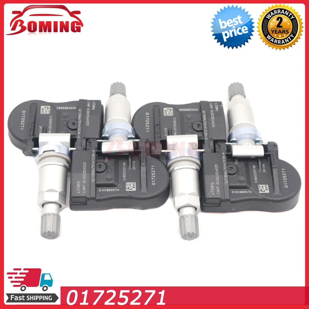 

Car Tire Pressure Monitoring TPMS Sensor 01725271 For Geely Atlas X 2022 EMGRAND RS 2010-2018 EMGRAND EV 2018-2019 433Mhz