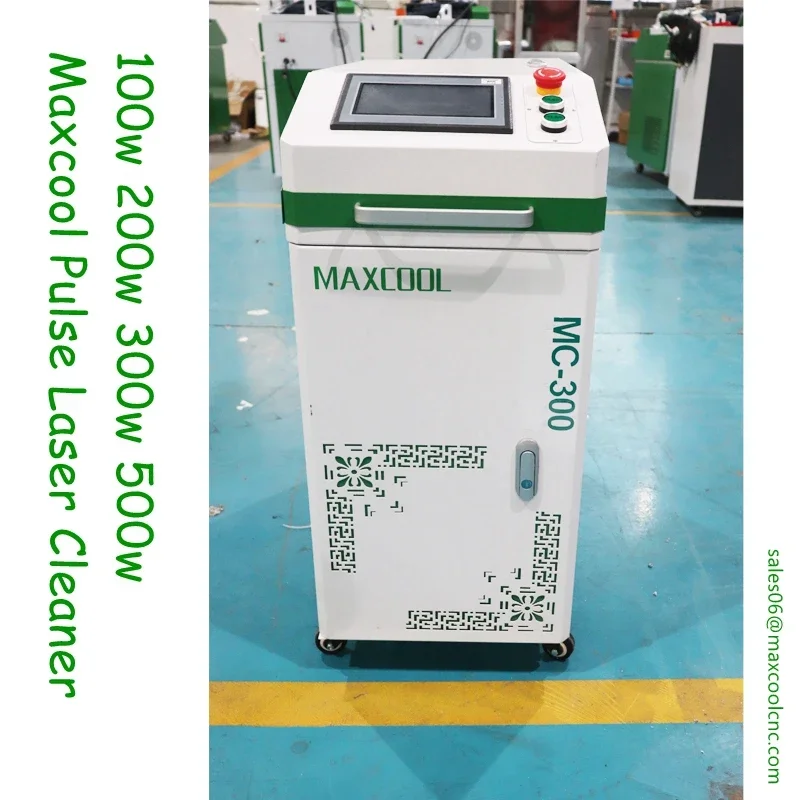 

Maxcool Facotry Jinan Pulsed Fiber Laser Cleaner for Car Parts Wooden Varnish Removing Machines