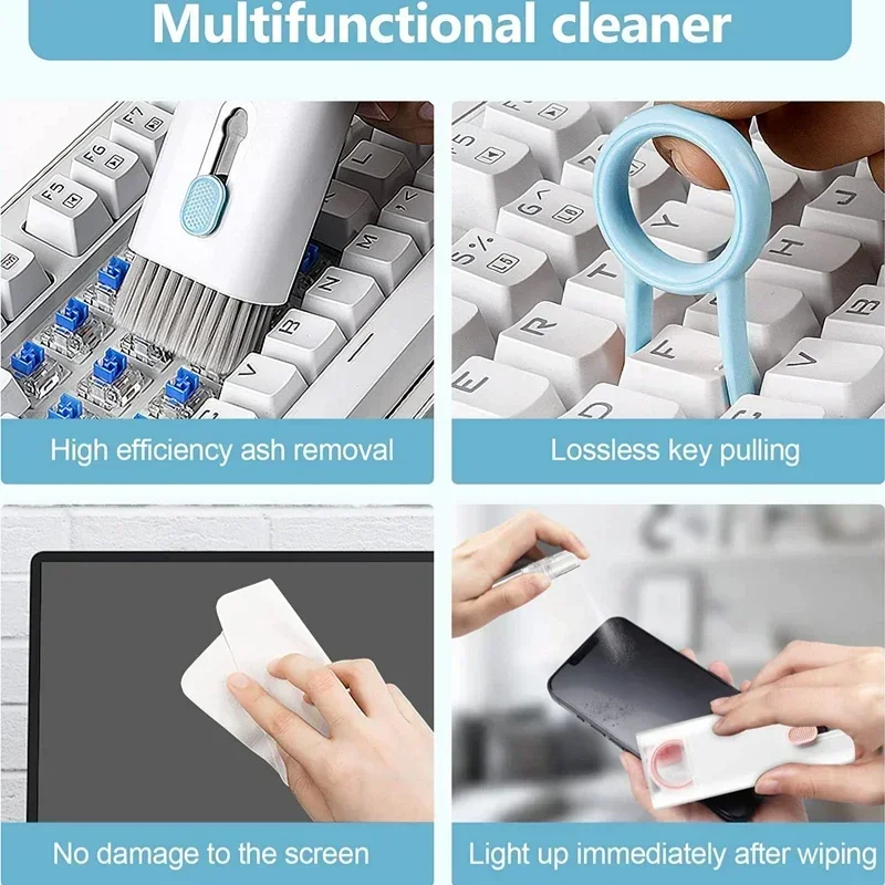 HighQuality Keyboard Cleaner Dusting Brush Mechanical Keyboard Cleaning Ash Brush Multifunctional Headphone Laptop Crevice Brush