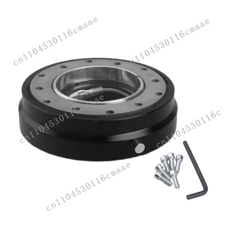 Blue/Red/Black, Thin, Universal 6-Hole Steering Wheel Quick Release Hub Adapter Snap-On Boss Kit