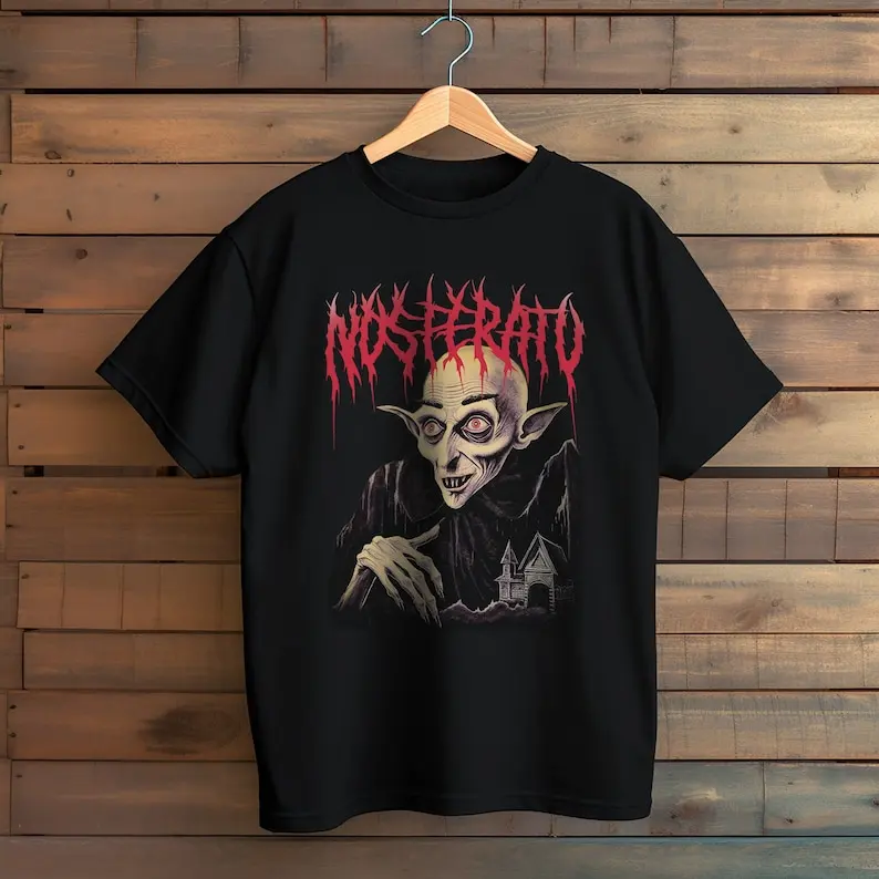 Футболка Nosferatu, рубашка из фильма ужасов, винтажный фильм ужасов, классический фильм ужасов, Готическая футболка, фотография, Хэллоуин