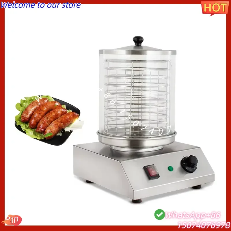 2026 New Commercial High Productivity Stainless Steel Electric Automatic Hot Dog Grill Warmer Sausage Roaster Machine for