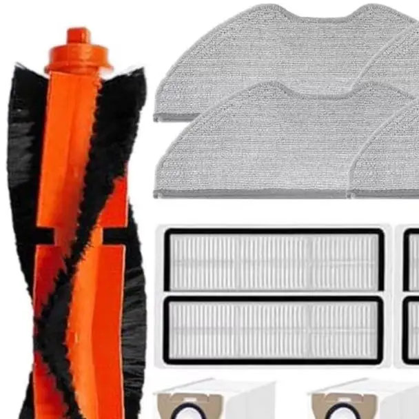 4 * Боковая щетка 4 * HEPA-фильтры 4 * подушечки для швабры 4 * мешки для пыли 1 * основная щетка 1 * чистящая щетка для робота-пылесоса Xiaomi H40 OV51 4 * Боковая щетка 4 * HEPA-фильтры 4 * подушечки для швабры 4 * мешки для пыли 1 * основная щетка 1 * чистящая щетка для робота-пылесоса Xiaomi H40 OV51