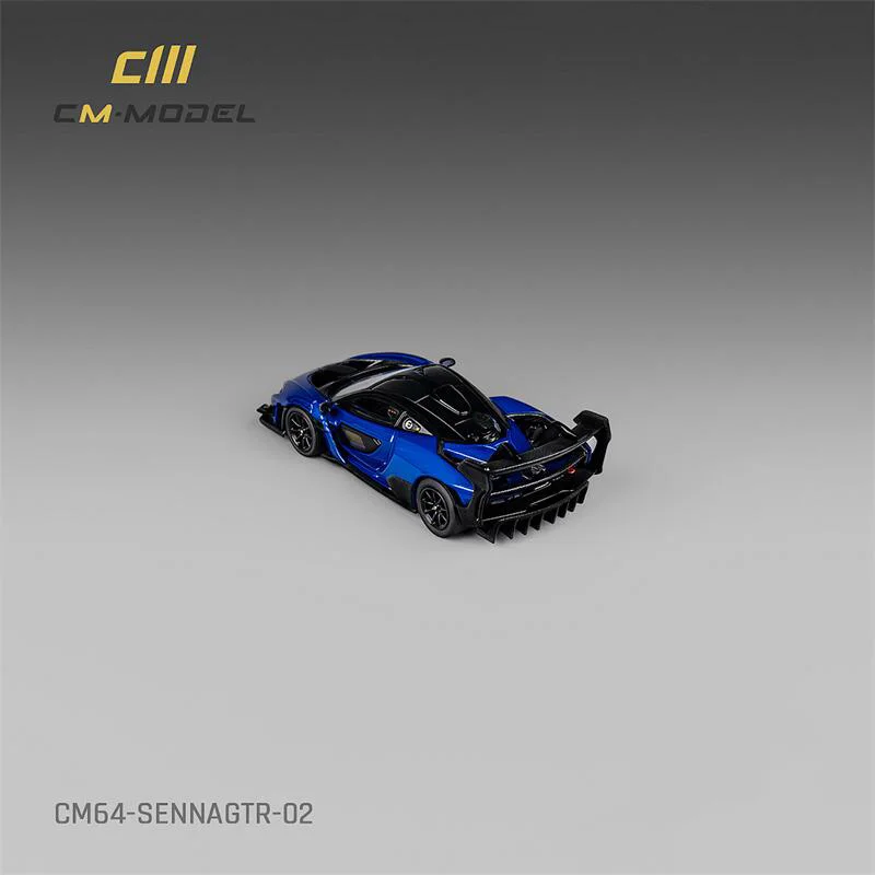 **Pre-Order** CM MODEL 1:64 Senna GTR Metallic blue Diecast Model Car