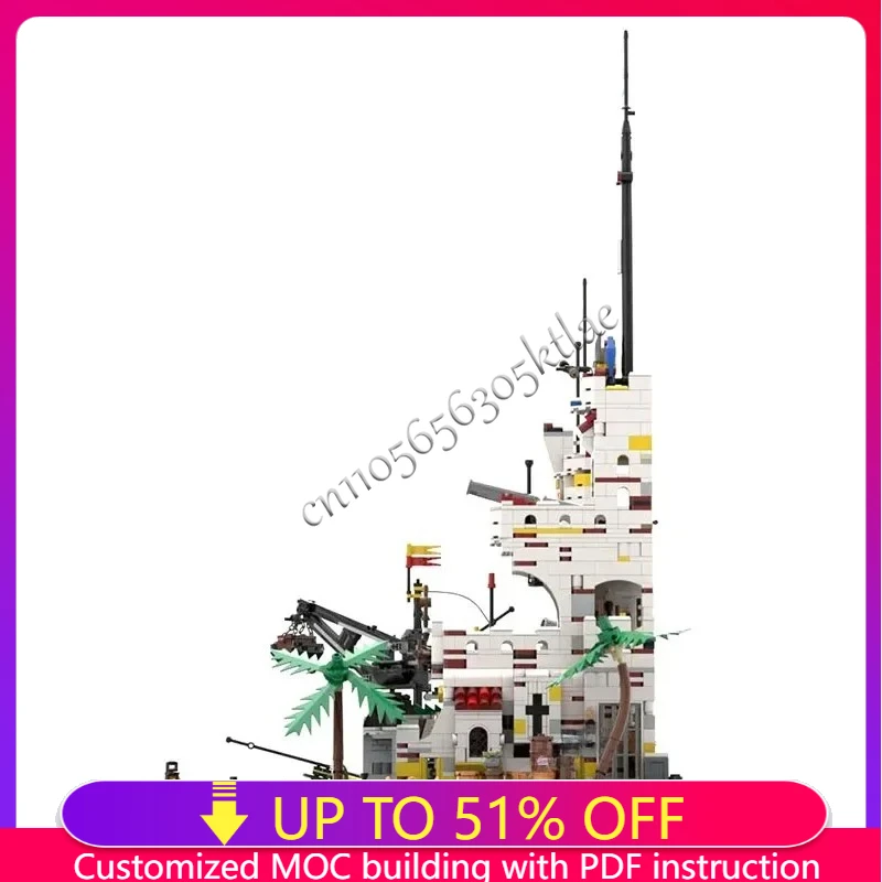 3757PCS Medieval Pirate Eldorado General Headquarters Fortress Model DIY Creative Ideas Child Toy Assembly Puzzle Gift MOC-10320