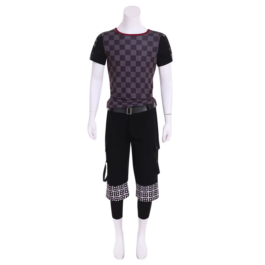 Yozora Game Cosplay Costume pour Homme, Veste Noire à Capuche Punk, Uniforme Trempé, Halloween, Carnaval, ixDéguisement, Streetwear