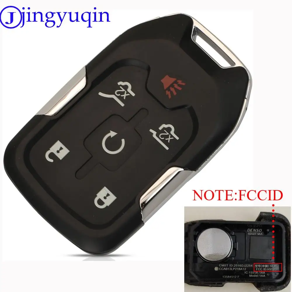 Jingyuqin Smart Key Fob 315/433Mhz ID46 HYQ1AA HYQ1EA Dla Chevrolet Tahoe Silverado Suburban GMC Terrain Acadia YUKON XL Sierra