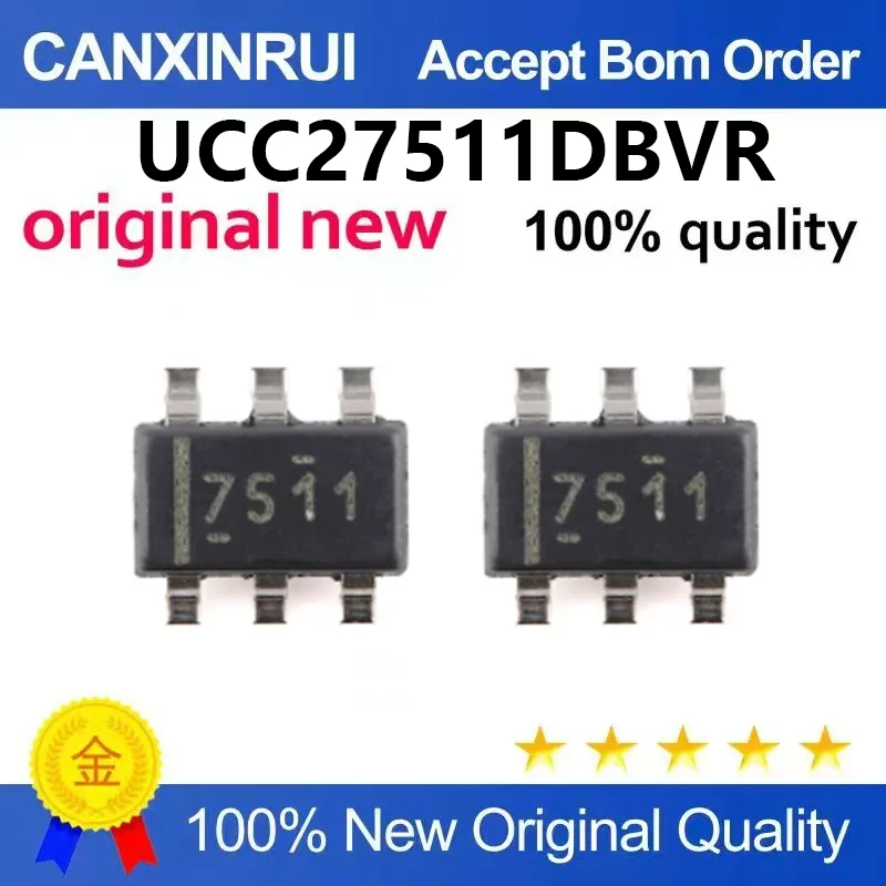 （5pcs-100pcs)Brand new original genuine patch UCC27511DBVR SOT-23-6 single channel gate driver chip