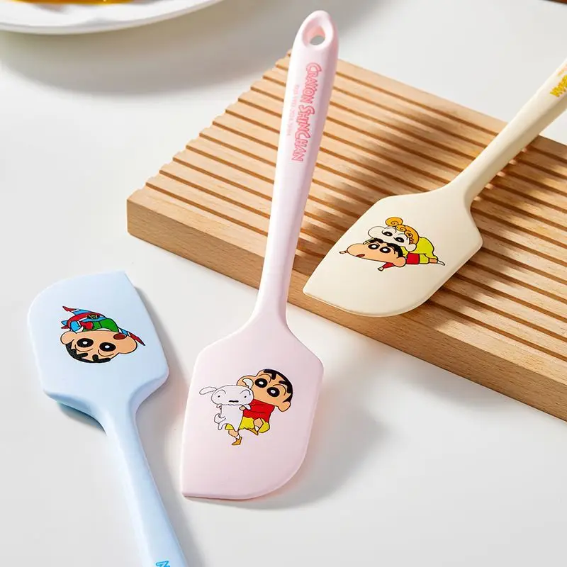

Crayon Shin-chan Silicone Spatula Integrated Cake Baking Stir Spatula 90° 45° Double-sided Design Suitable for All Containers