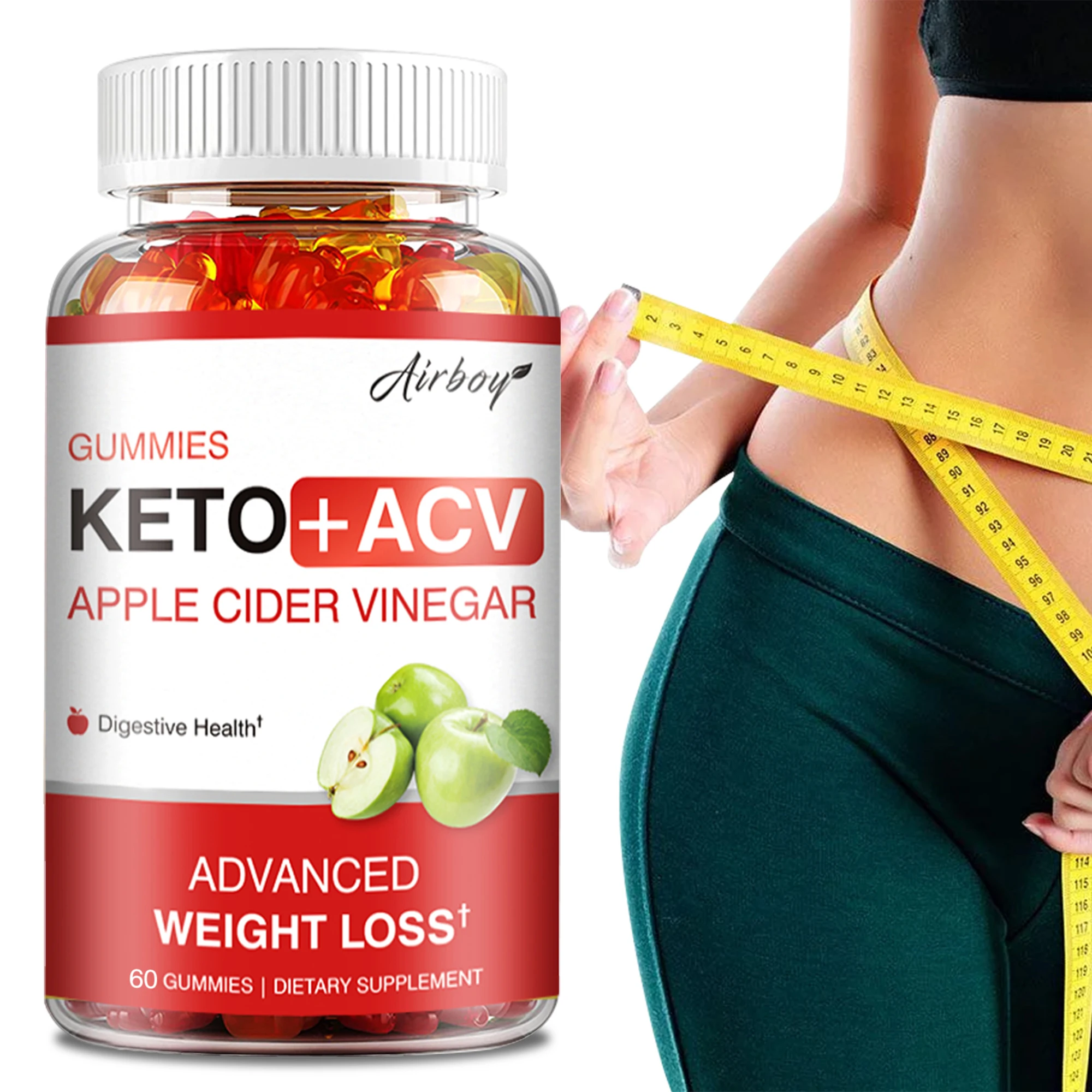 

Keto + ACV Gummies - Weight management,Increase Energy, Burn Fat, Boost Metabolism - 60 Gummies
