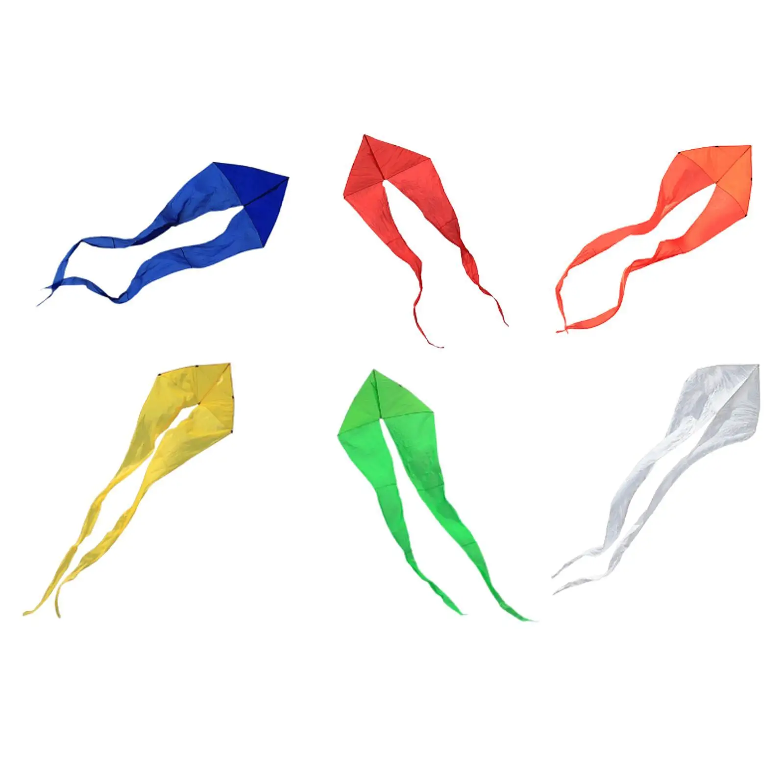 Cometa triangular con cola larga, juguetes al aire libre para parque de playa, patio trasero, niños