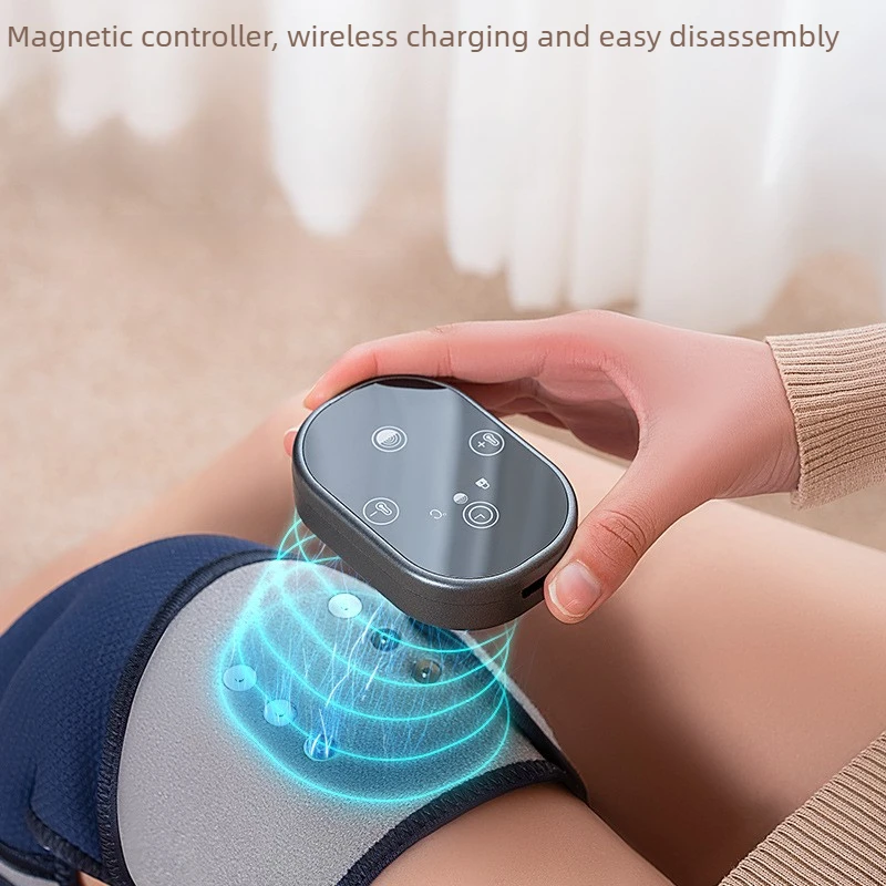 Vibrating Heat Therapy Knee Massager Wrap, Electric Heating Pad for Shoulder & Elbow, Multi-Function Timer Control Durable view 5
