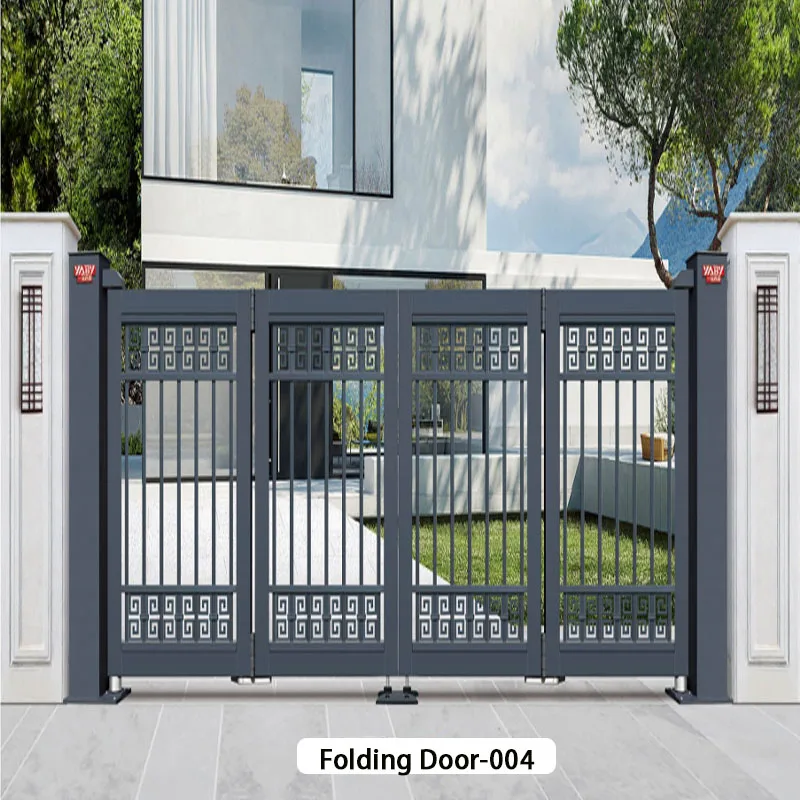 أحدث تصميم البوابة الأنيقة والعملية، بوابة ألومنيوم سوداء حديثة، شرائح أفقية، بوابة سياج حديقة معدنية #4