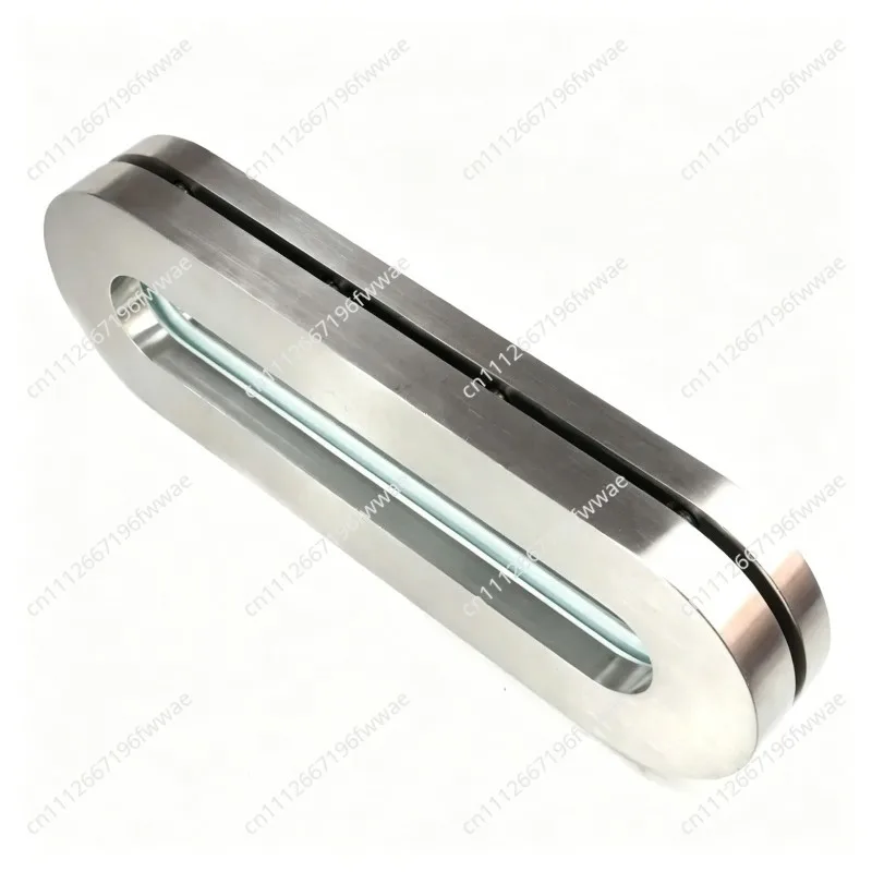 304 Stainless Steel Liquid Level Sight Glass with Scale Oval & Rectangle