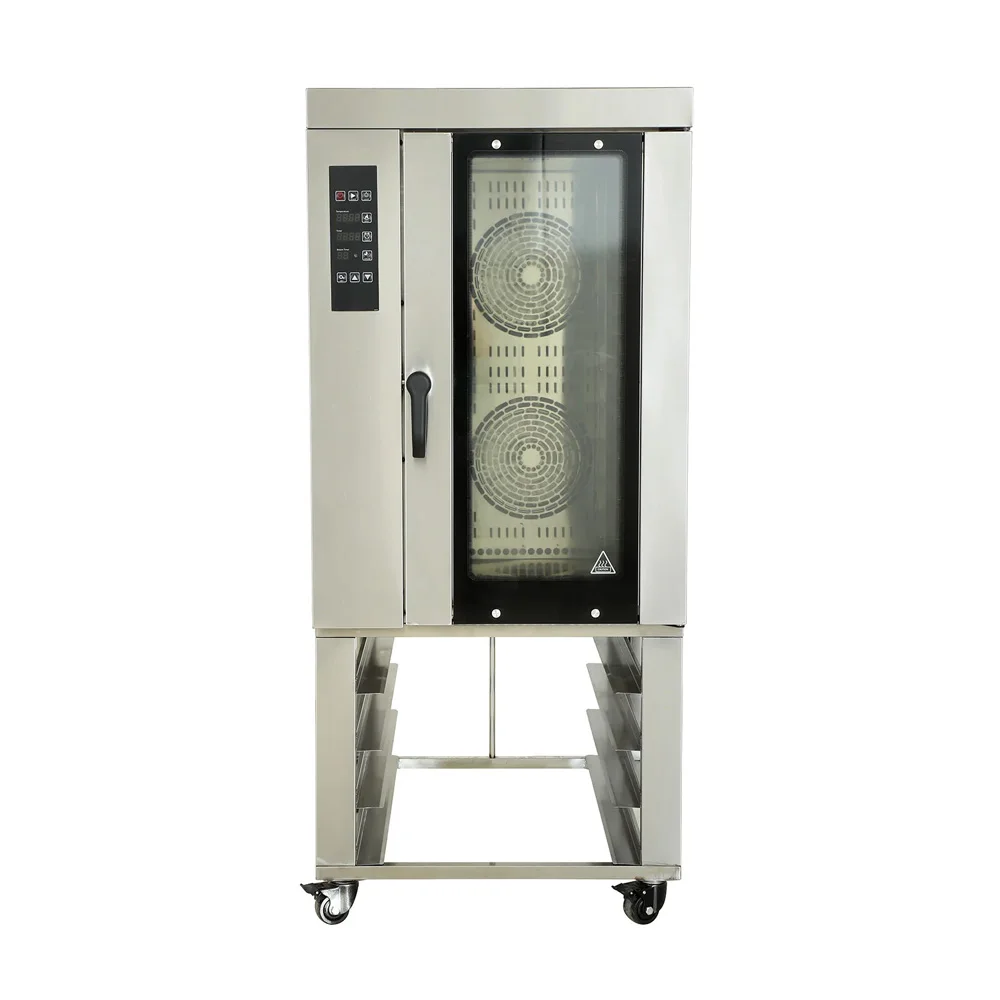 Commercial 10 Pallets Food Convection Oven Electric Bread Baking Oven Bakery Equipment Stainless Steel Pizza Deck Oven