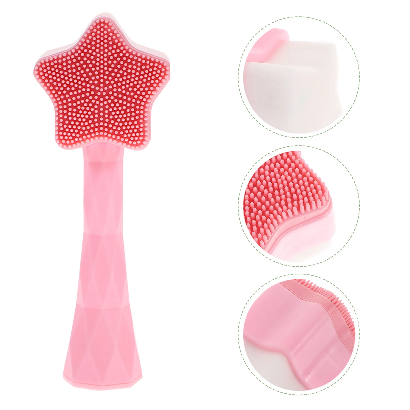 Cleansing Brush Silicone Face Travel Cleanser Scrub Pads Skincare Cute Scrubber Manual Facial