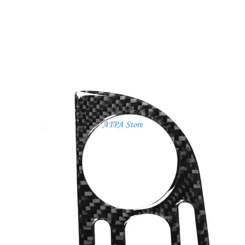 

U13C Soft Carbon Fiber Car Interior Styling Radio Adjust Panel Trim Stickers For 500