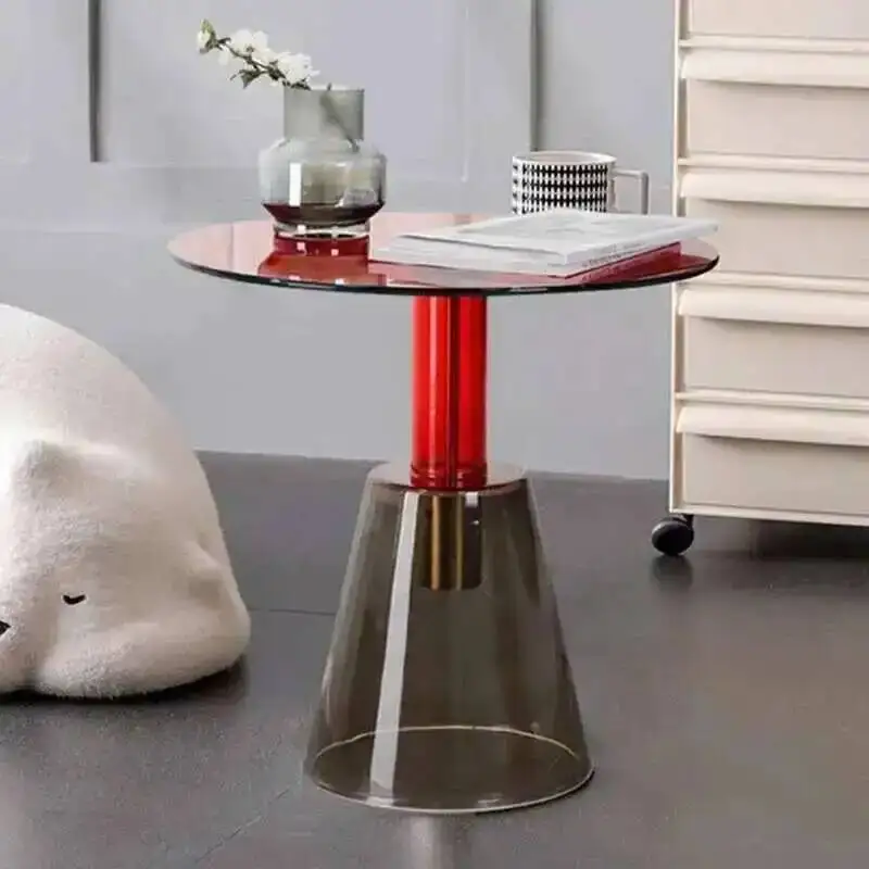 Coffee Minimalist Table Design Table Side Sofa Bedside Tables Modern Center Tables Glass Circular Luxury Creative Home Furniture