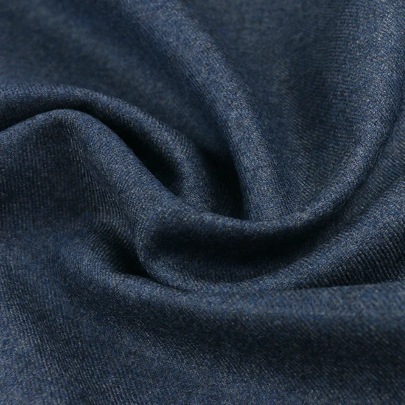 Large Amount of Pure Wool Worsted Twill Fabric Double-Sided Woolen Cloth Autumn and Winter Suit Coat Overcoat