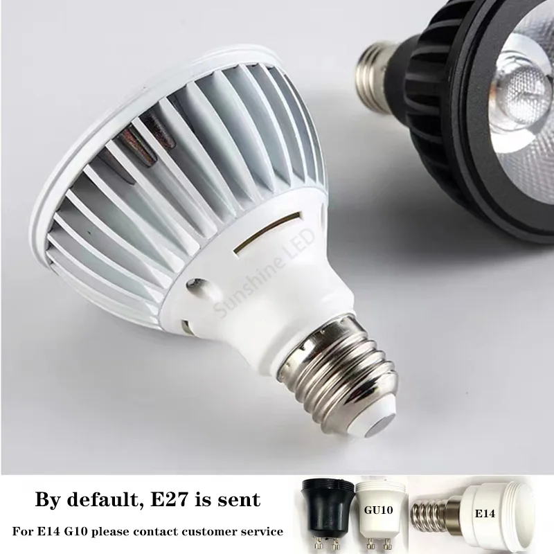 Imagem -02 - Cob Dimmable Led Cob Spotlight Bulb Candeeiro de Mesa Sala de Jantar e Supermercado Ac85265v Par2038 7w 12w 20w E27