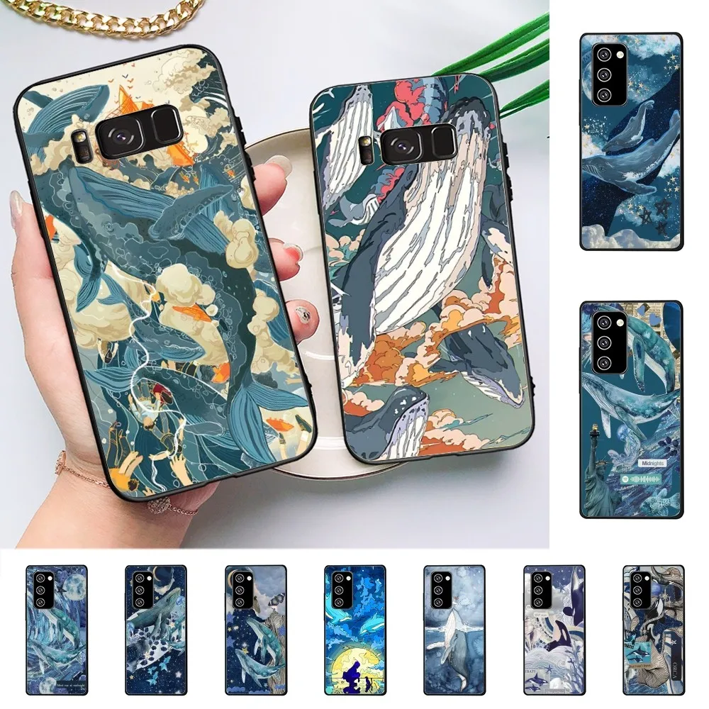 Killer Whale Phone Case For Samsung Note 8 9 10 20 Pro Plus Lite M 10 11 20 30 21 31 51 A 21 22 42 02 03