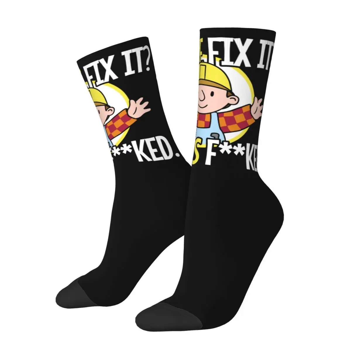 Socks Bob The Builder Can We Fix It Accessories for Unisex Cozy Printed Socks All Season Birthday Present