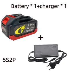 The 5S2P 18V 18650 lithium battery is suitable for charging the Makita 8.0Ah high current and high-power battery. Charger.