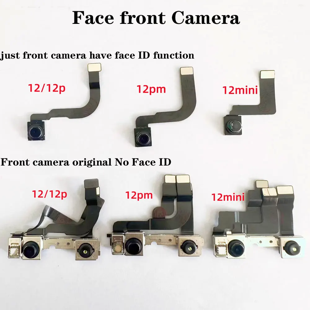 100% Original Front Camera For IPhone 12 pro max 12 mini Face time Camera Proximity sensor Flex Cable Face ID