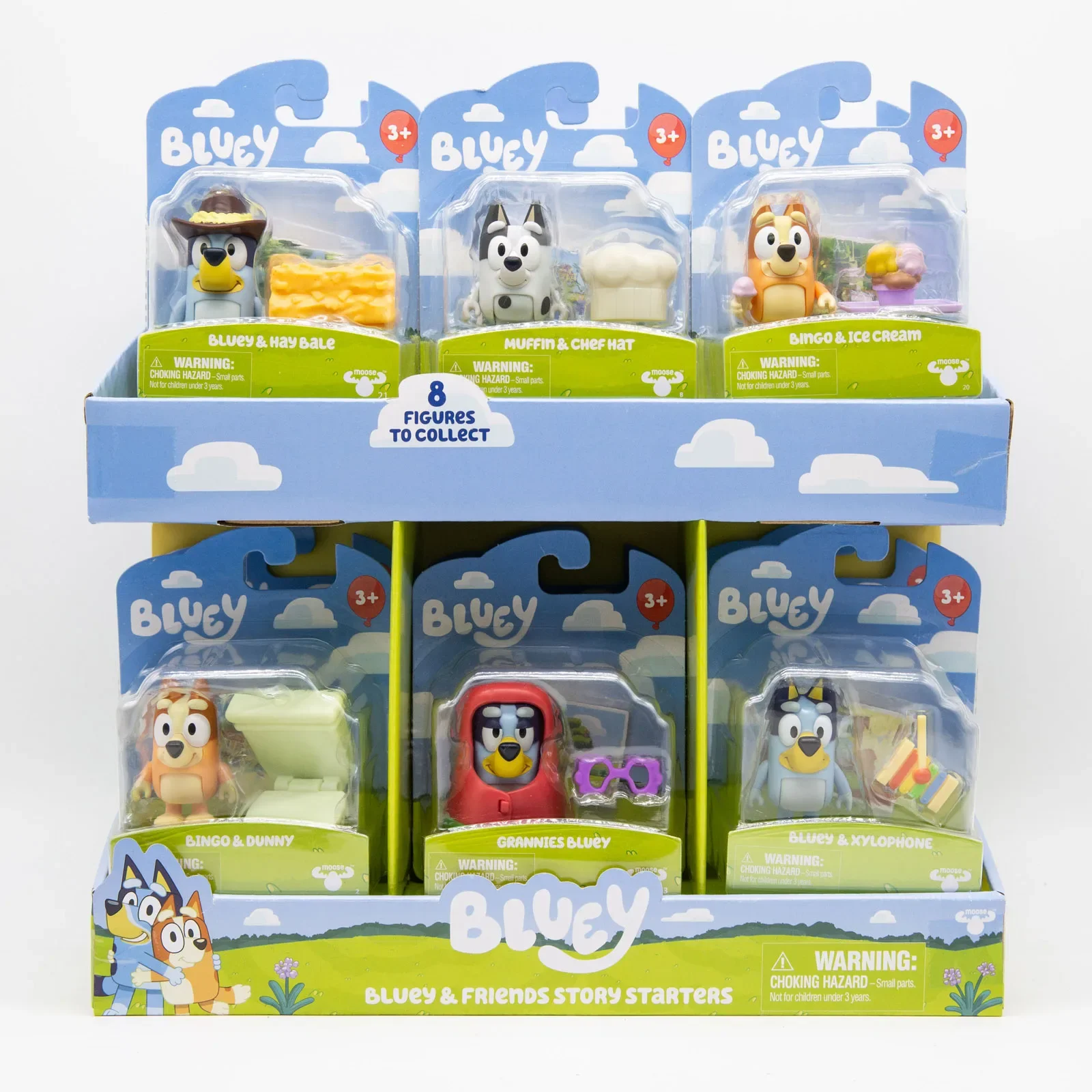 Bluey Figurines and Friends Story Cartoon Dog Muffin Bingo Birthday Gifts Toy Anime Action Figures Collectible Model