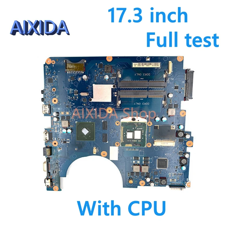 

AIXIDA 17.3 inch BA41-01174A BA92-06515A BA92-06515B For Samsung R780 R730 Laptop Motherboard HM55 GT310M GPU Free CPU Mainboard