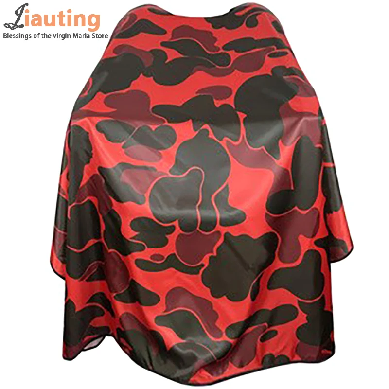 

New Barber Hairdresser Camouflage Aprons Anti Static Haircut Capes Professional Barbershop Waterproof Aprons Shawls Salon Tool