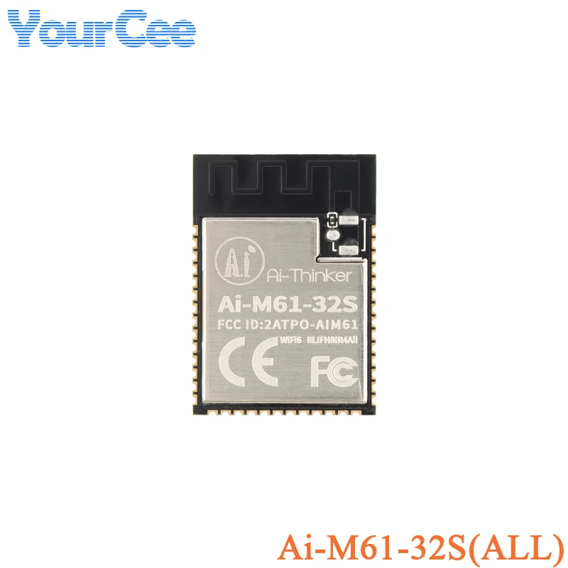 AI-M61-32S M61-32S-I 32bit RISC-V MCU Wireless WiFi 6+ BLE5.3 Combo Module 2.4GHZ BL618 M61-32S-Kit Development Board AI-M61-32S