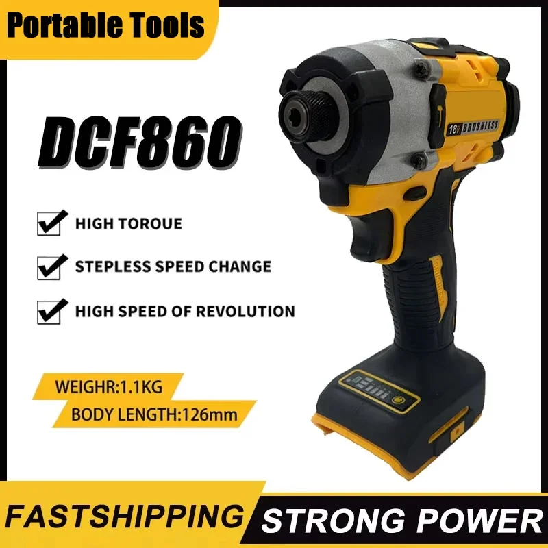 Fit Dewalt DCF860 Cordless Compact Drill / Driver 20V Brushless Electric Drill Screwdriver Rechargeable Power Tools Upgraded