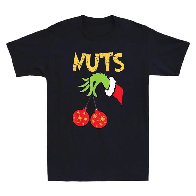 Chest Nuts Matching Chestnuts Funny Christmas Couples Vintage Men's T Shirt