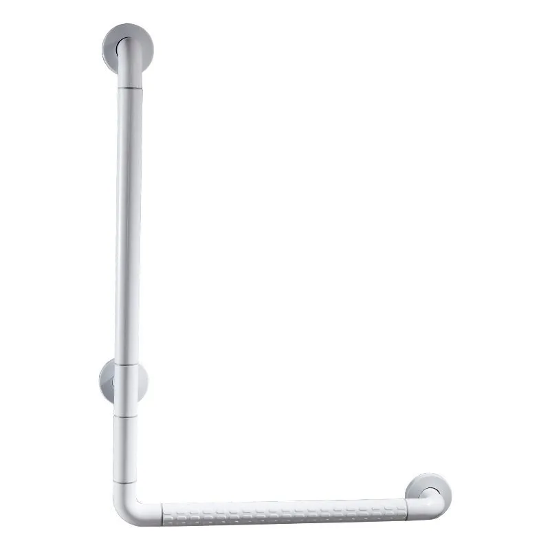 L-shaped railing shower toilet accessible saf-ety wall stainless steel handrail