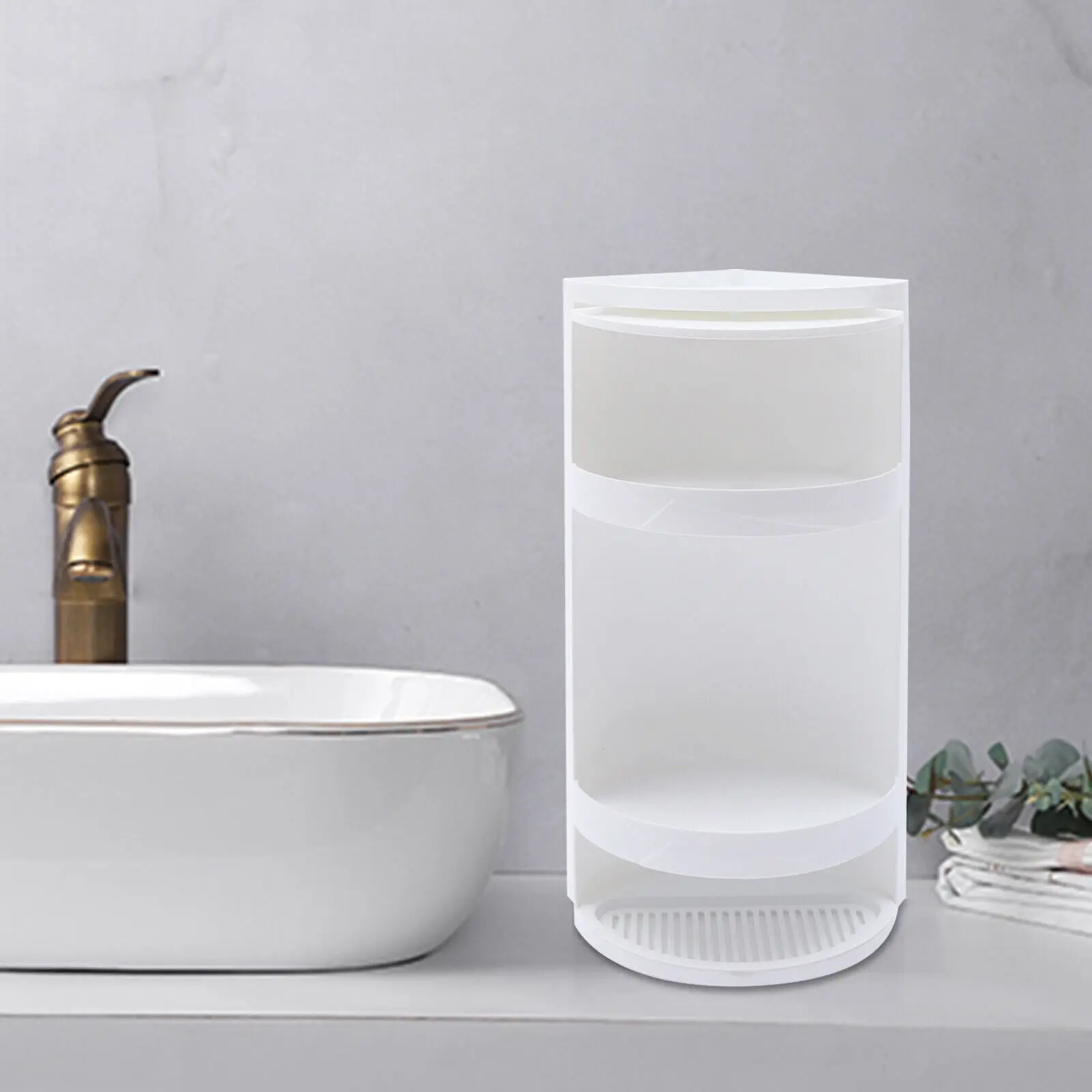 

Bathroom Corner Shelf, Waterproof Corner Locker Cosmetic Storage Rack Cabinet